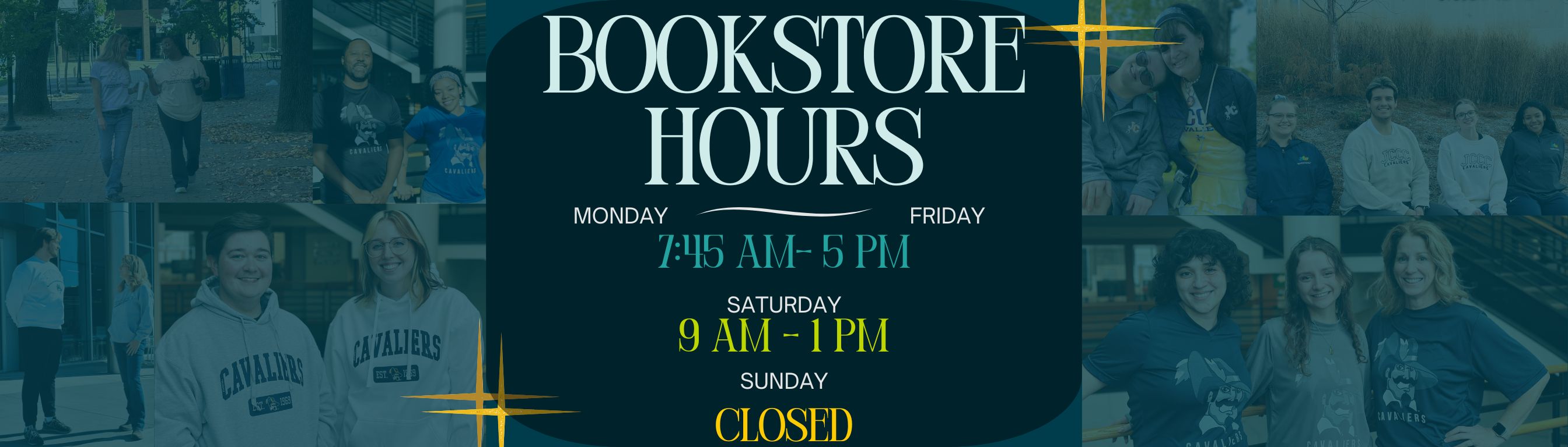 bookstore hours slide