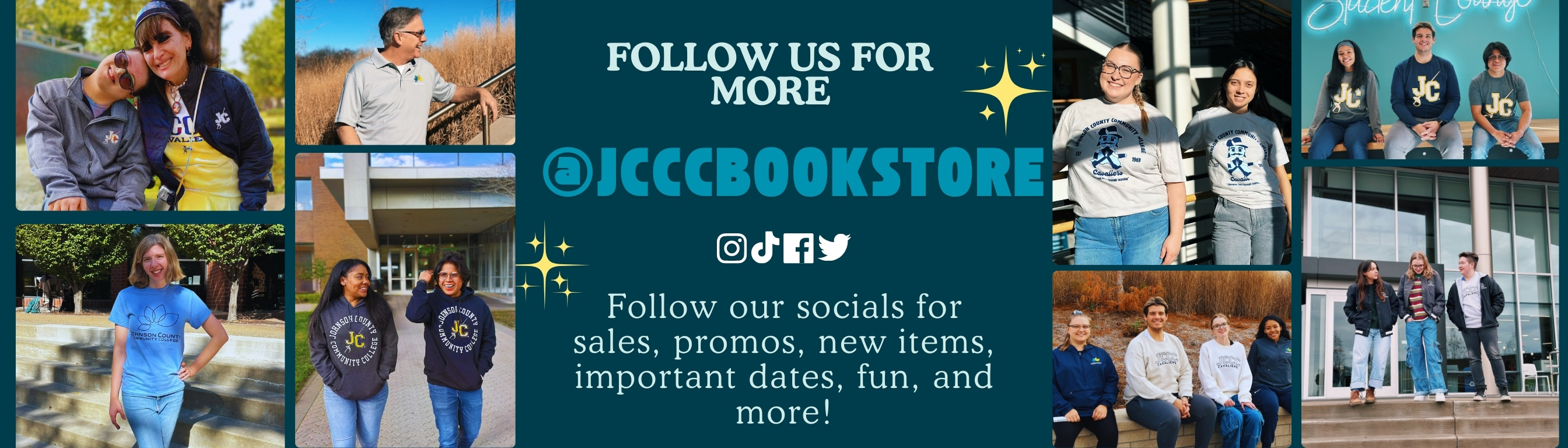 follow us on social media